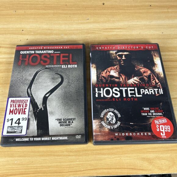 Hostel 1 - Part 2 DVD Lot Of 2 Horror Unrated Kip Pardue Jay Hernandez - Picture 1 of 3